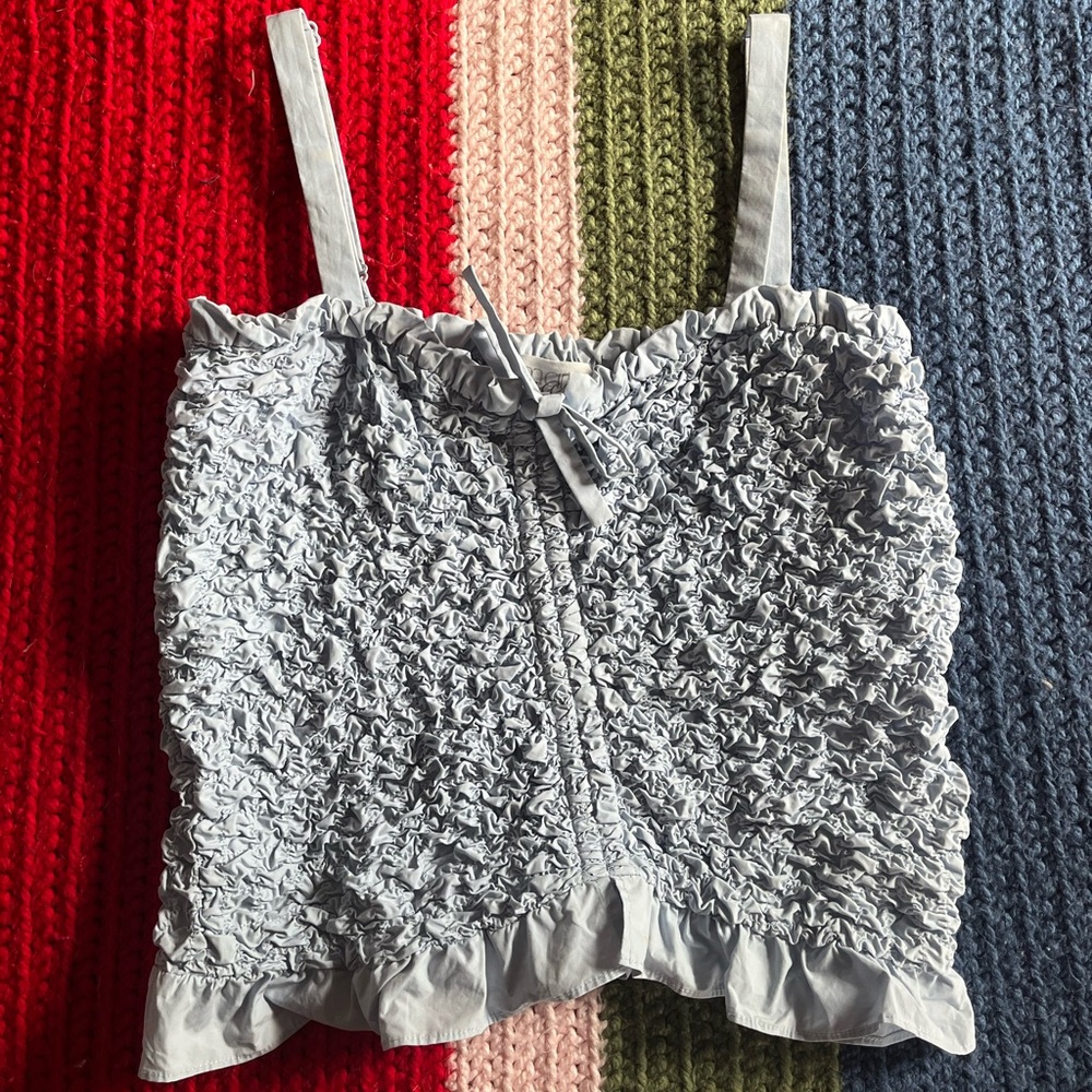 Anthropologie Small Blue Top